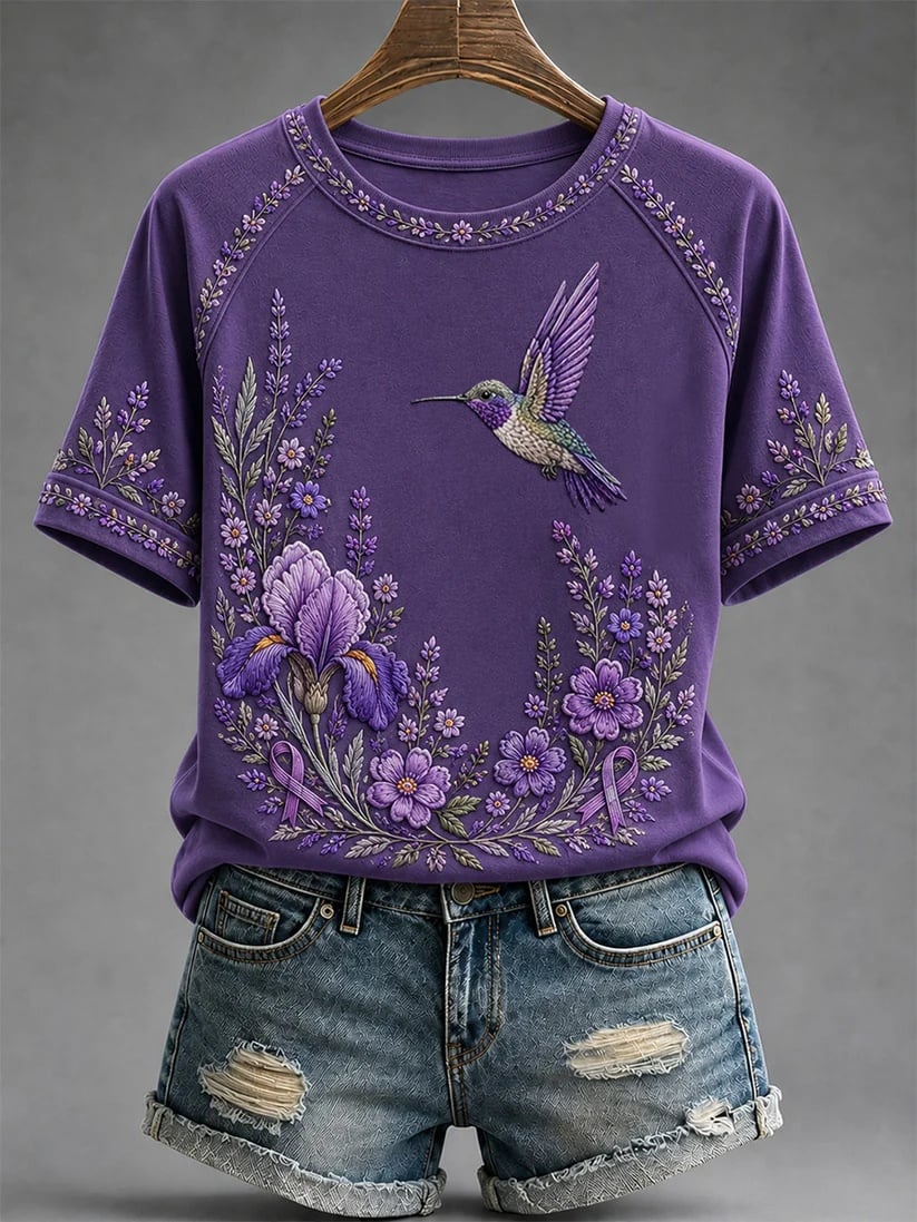 Women's Alzheimer's Awareness Graphic Print T-Shirt